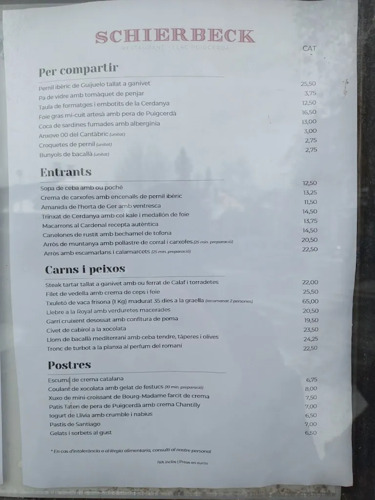 Menu_Schierbeck Restaurant_Puigcerdà_image_2