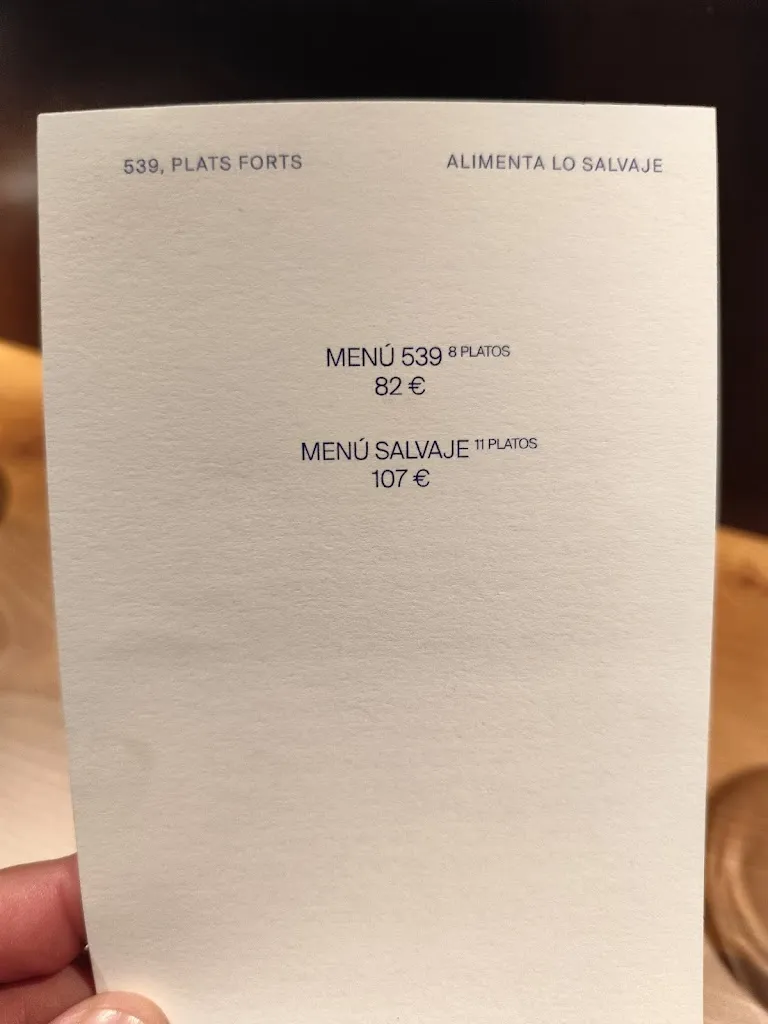 Menu_Restaurant 539, Plats Forts_Puigcerdà_image_4