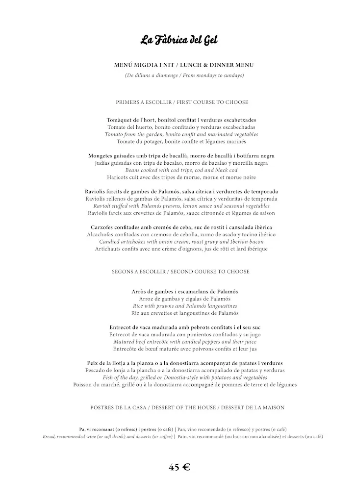 Menu_La Fàbrica del Gel_Palamós_image_2