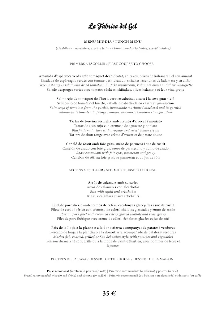 Menu_La Fàbrica del Gel_Palamós_image_3