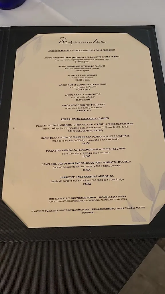 Menu_La Terrassa dels Pescadors_Palamós_image_1