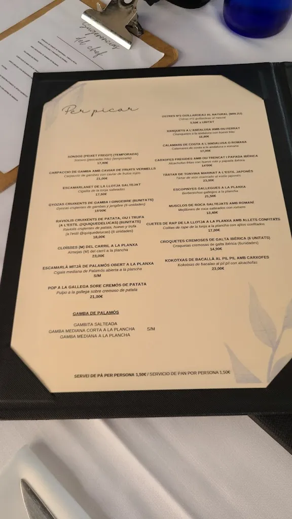 Menu_La Terrassa dels Pescadors_Palamós_image_2