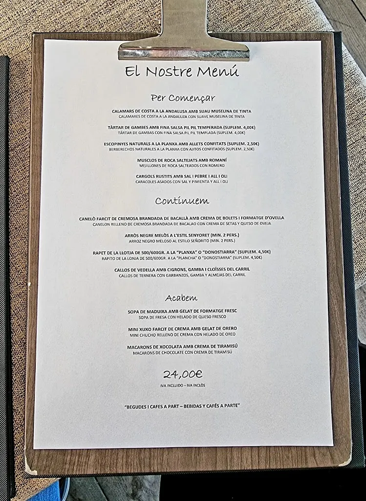 Menu_La Terrassa dels Pescadors_Palamós_image_4