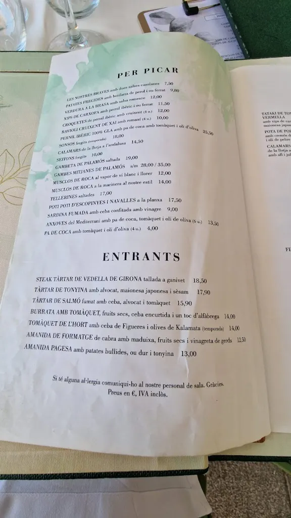 Menu_L'arbre de Juliette_Palamós_image_1