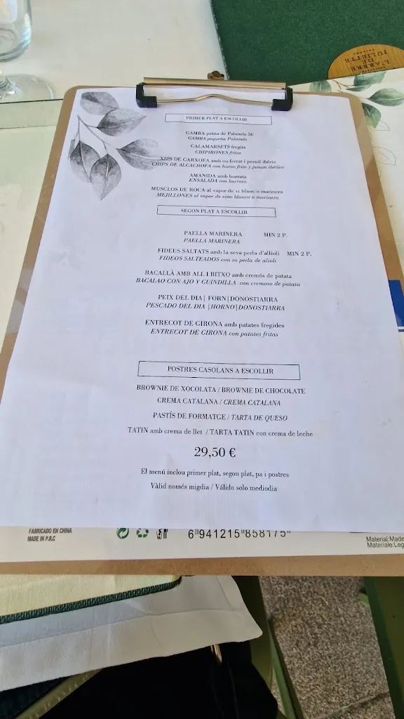 Menu_L'arbre de Juliette_Palamós_image_2