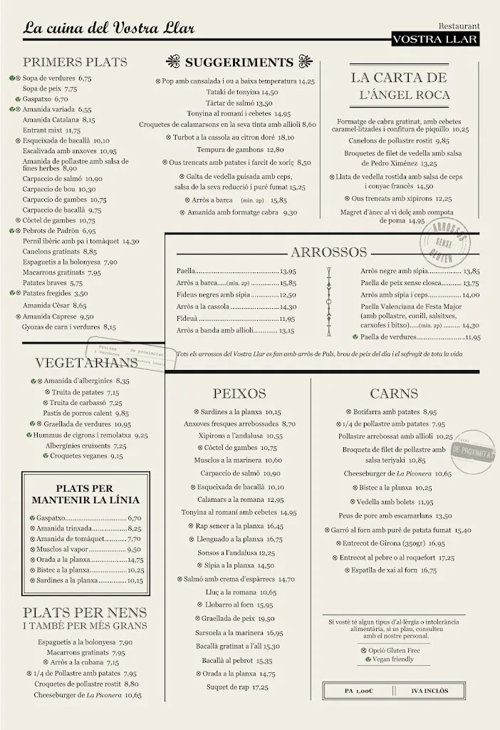 Menu_Hotel Vostra Llar_Palamós_image_1