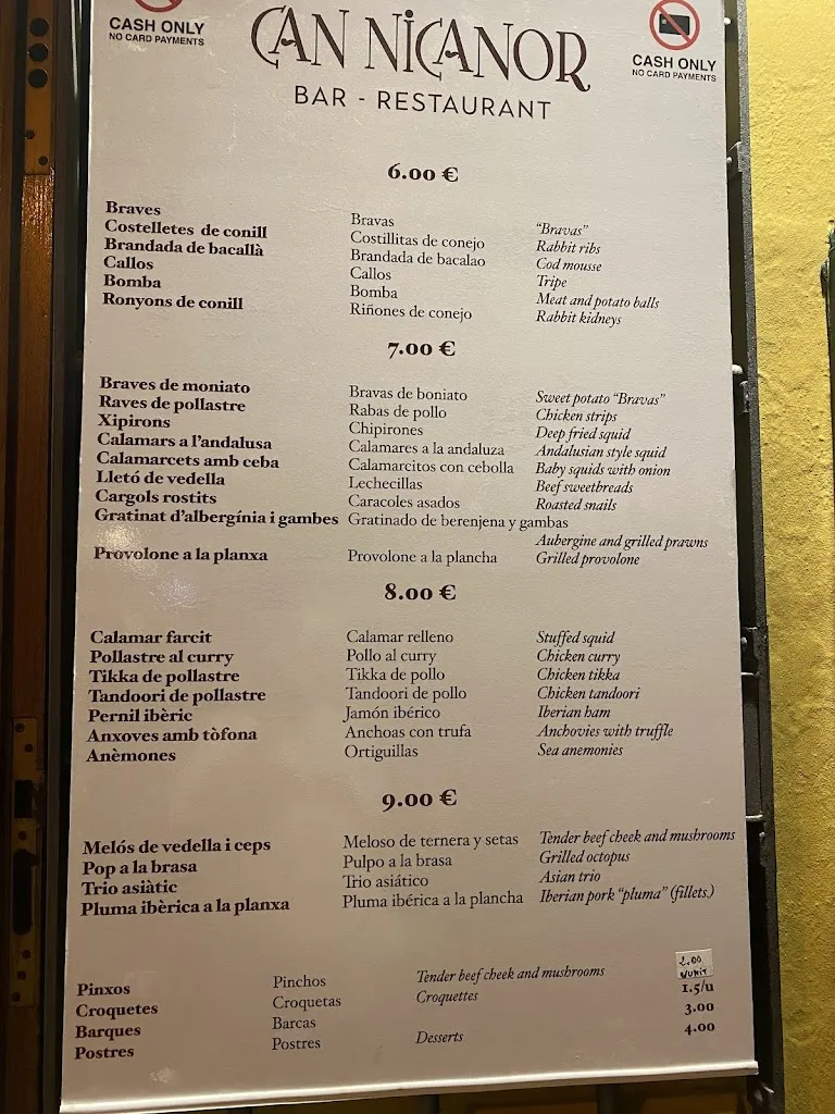 Menu_Can Nicanor_Palamós_image_3