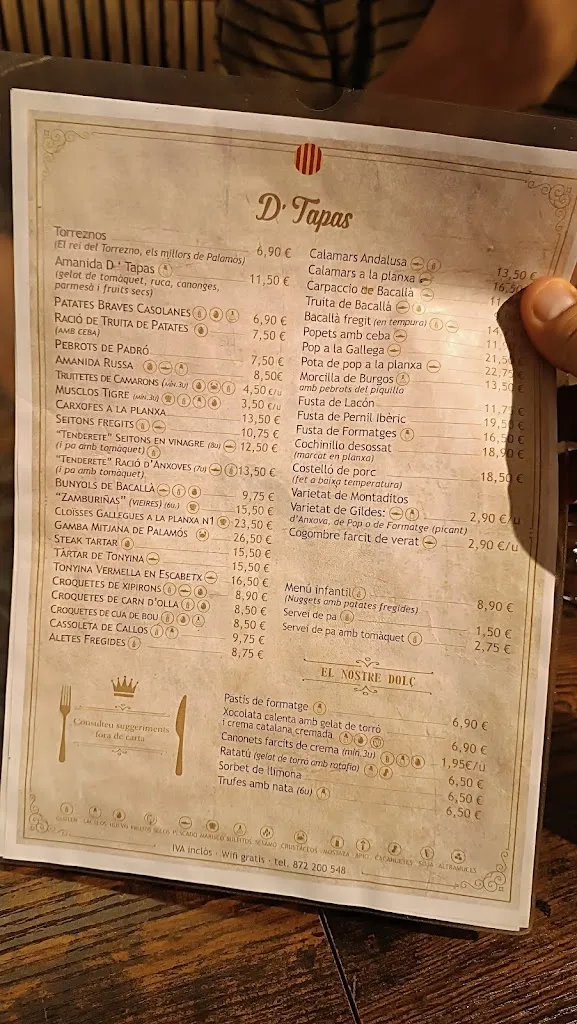 Menu_D’ TAPAS_Palamós_image_2