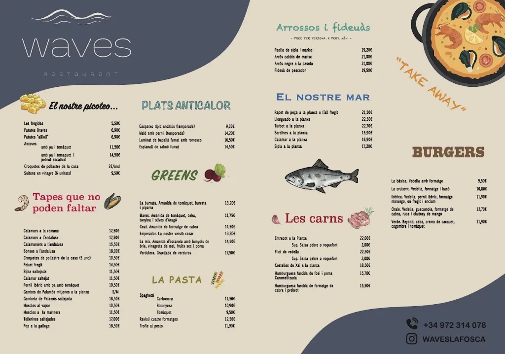 Menu_Waves La Fosca Restaurant_Palamós_image_1