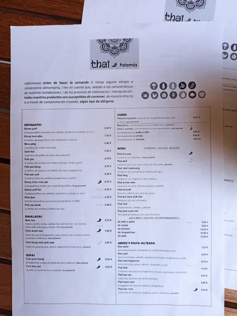 Menu_THAI Palamós_Palamós_image_3