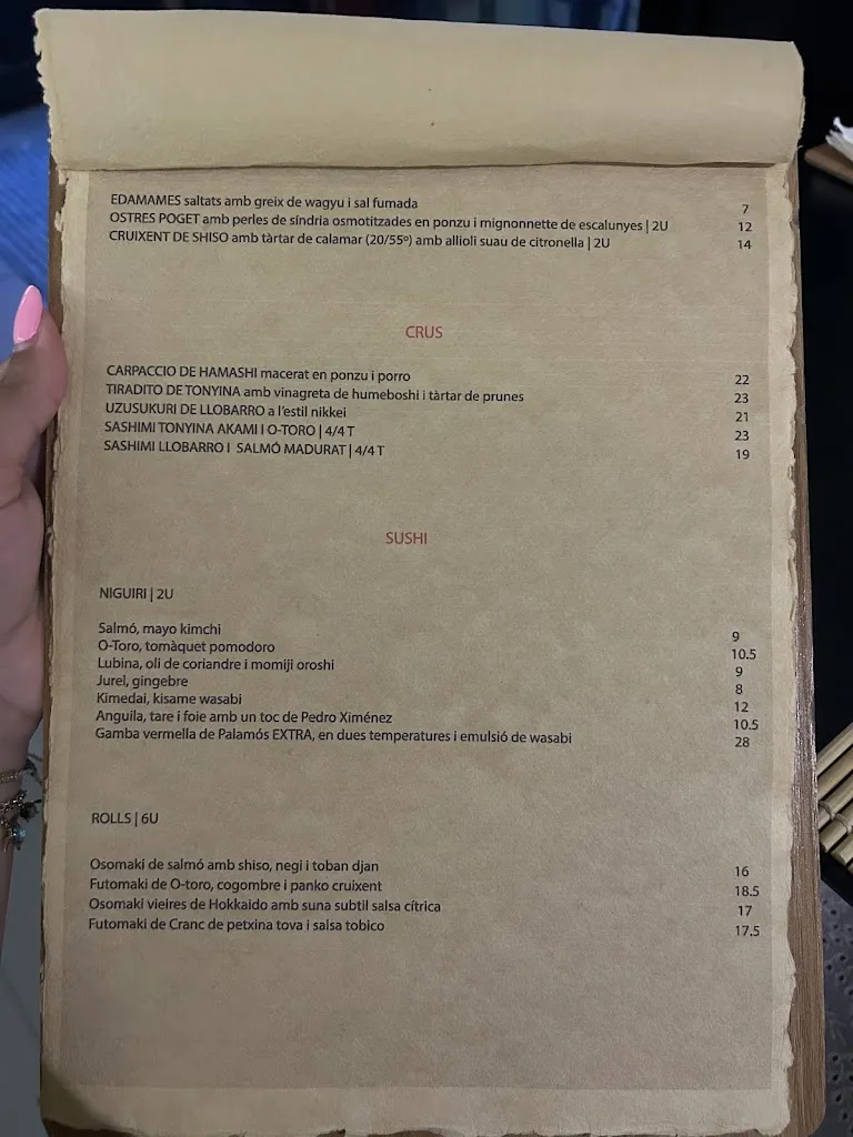 Menu_Matsu izakaya_Palamós_immagine_3