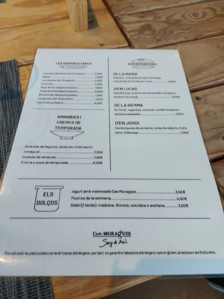 Menu_El Rebost de Can Moragues_Riudarenes_image_3