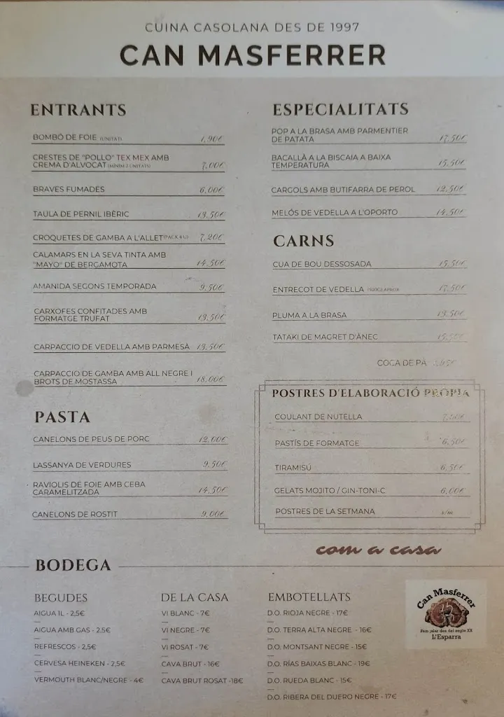 Menu_Can Masferrer_Riudarenes_image_2