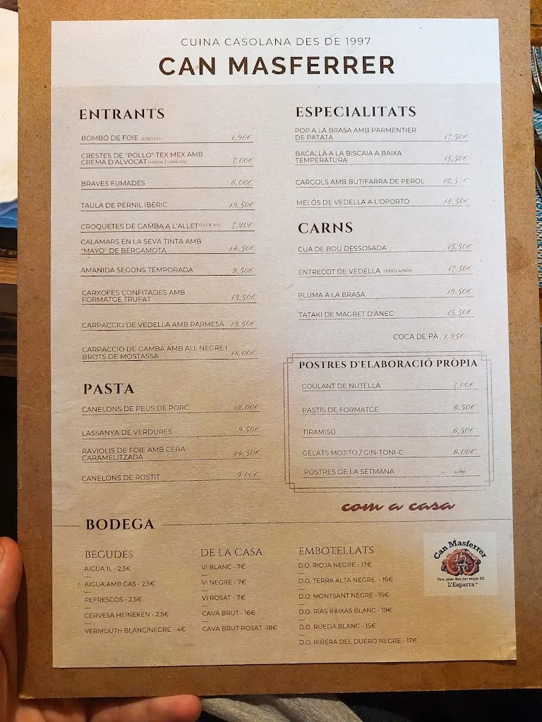 Menu_Can Masferrer_Riudarenes_image_3