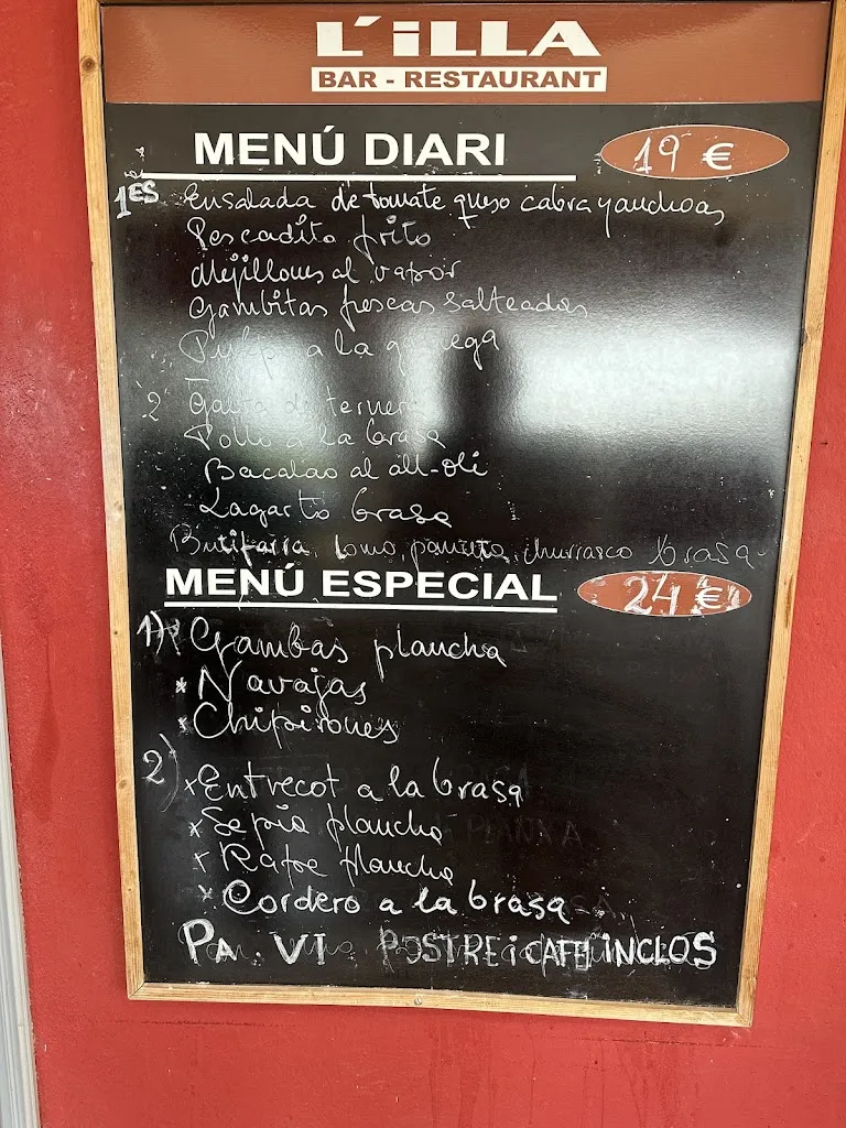 Menu_Restaurant L'illa_Rupià_image_1