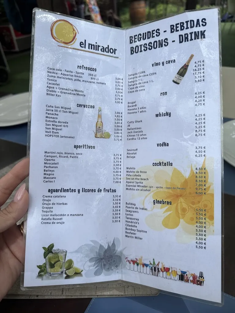 Menu_El Mirador de l'Almadrava_Roses_image_1