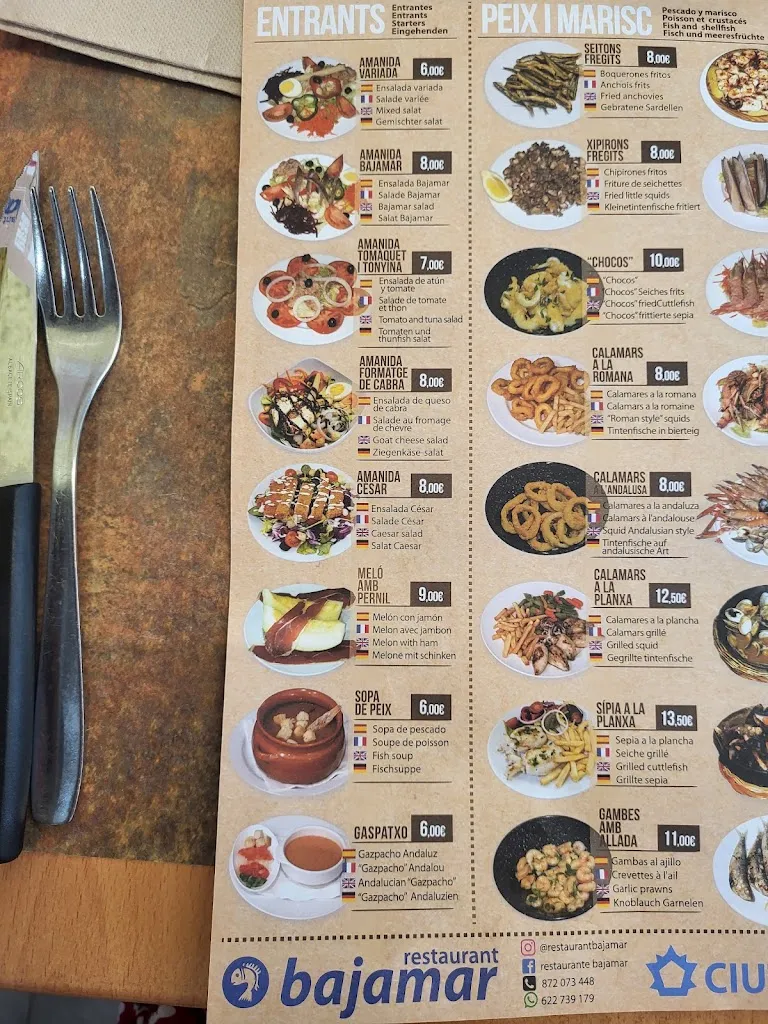 Menu_Restaurant Bajamar Buffet libre_Roses_image_1