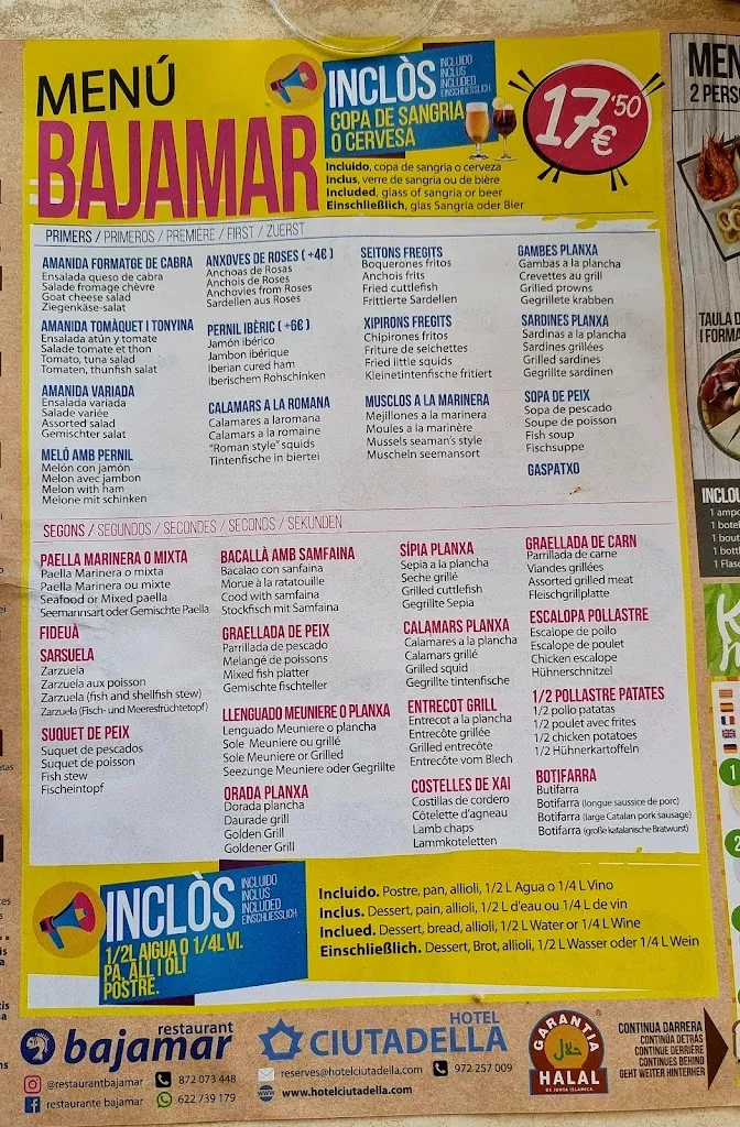 Menu_Restaurant Bajamar Buffet libre_Roses_image_2