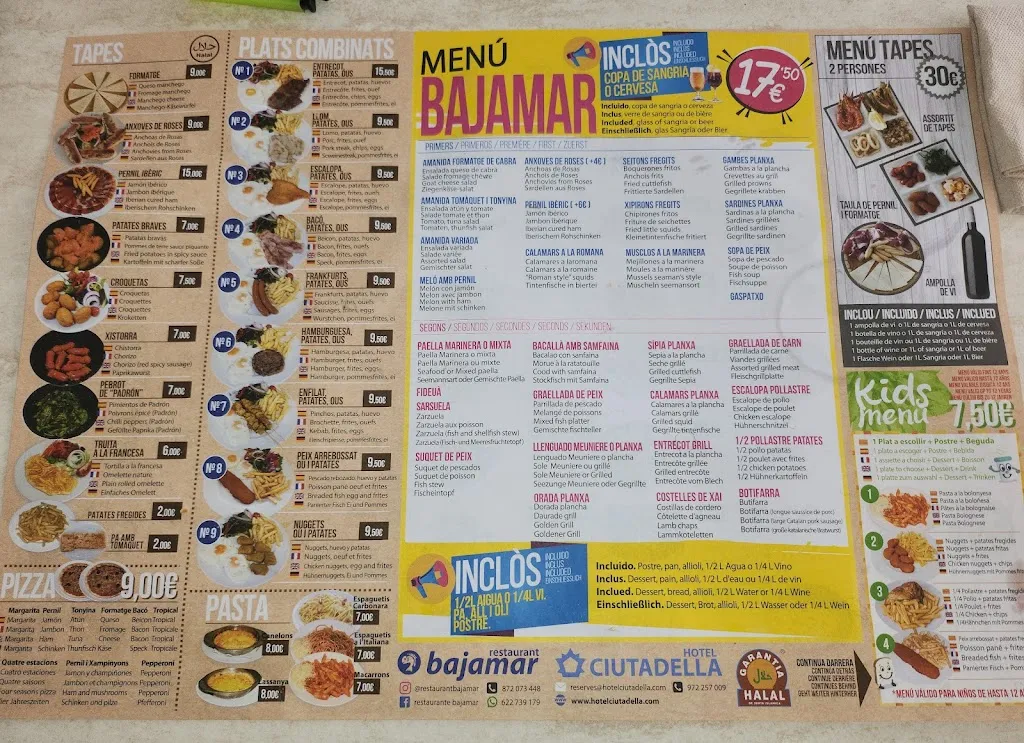 Menu_Restaurant Bajamar Buffet libre_Roses_image_3