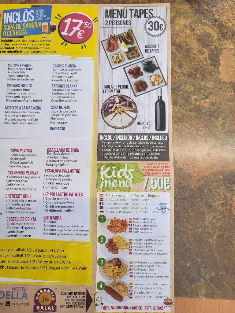 Menu_Restaurant Bajamar Buffet libre_Roses_image_4