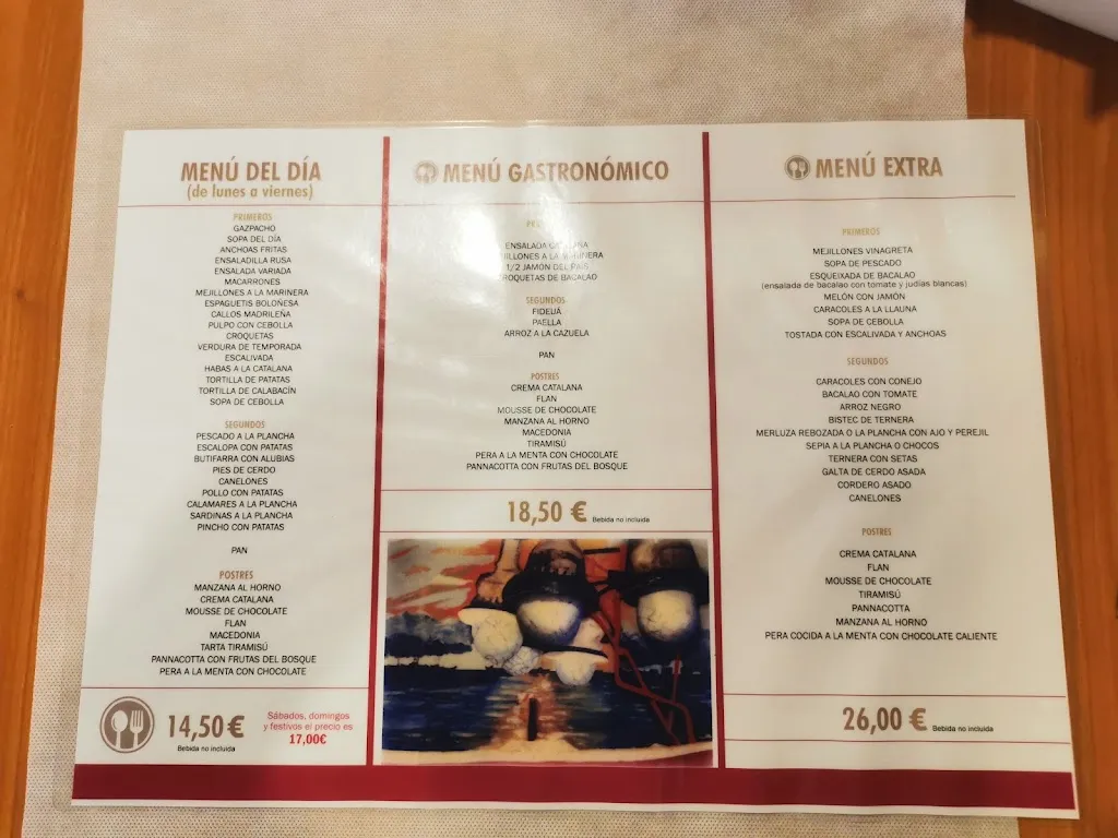 Menü_Restaurant Roc Fort_Roses_Bild_2