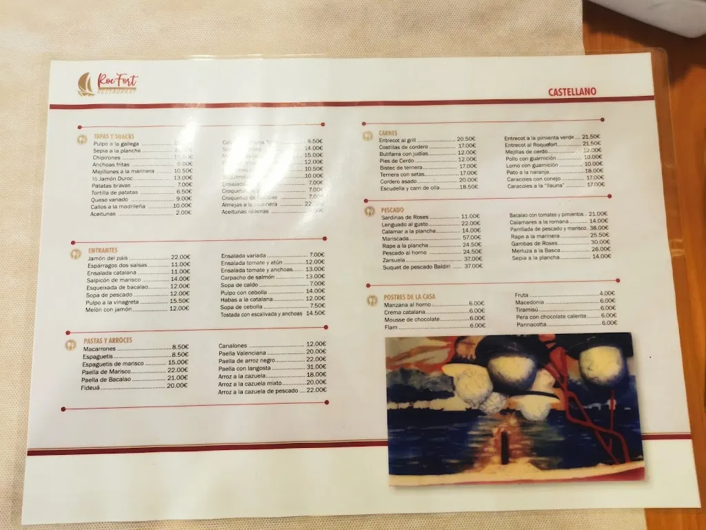 Menü_Restaurant Roc Fort_Roses_Bild_4