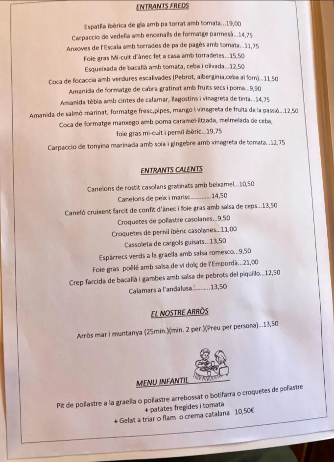 Menu_Mas Ullastre Restaurant_Sant Climent Sescebes_image_1
