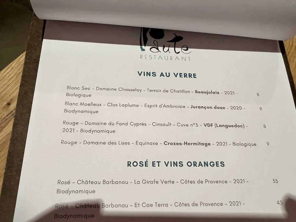 Menü_Restaurant Paute_Pau_Bild_1