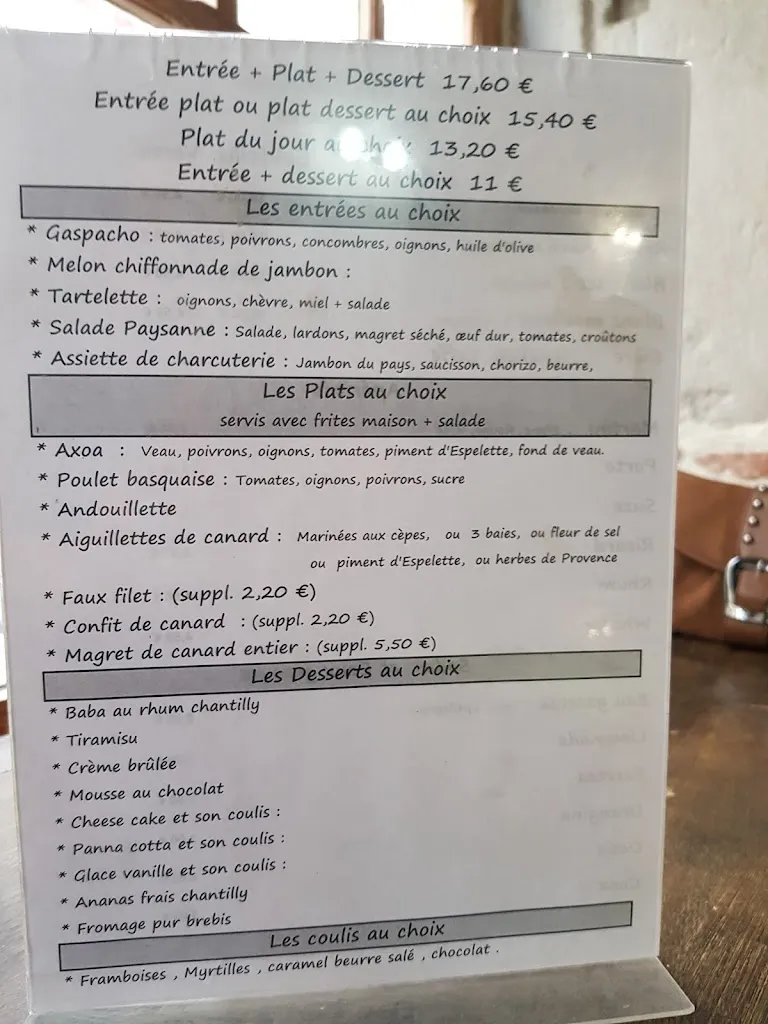Menu_Le Cocoon_Pau_image_1