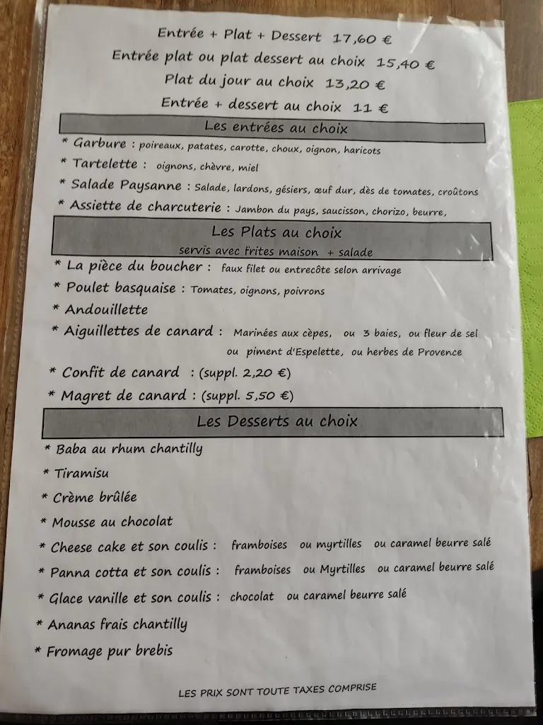 Menu_Le Cocoon_Pau_image_3