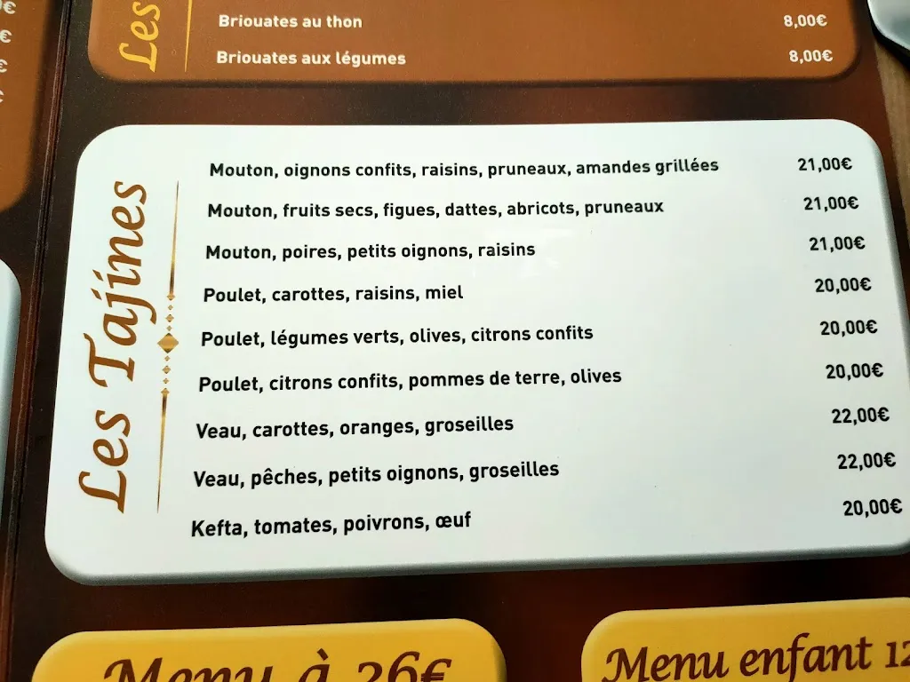 Menu_Le Ouarzazate_Pau_image_1