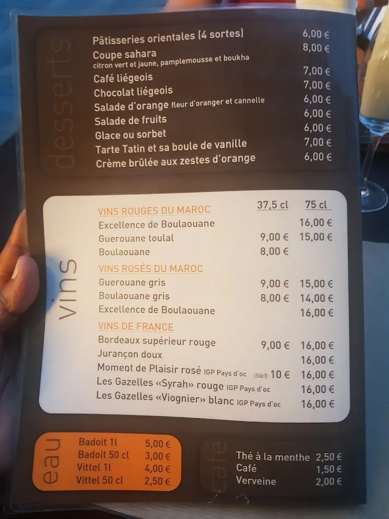 Menu_Le Ouarzazate_Pau_image_2