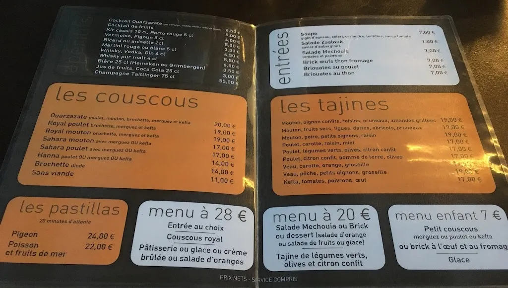 Menu_Le Ouarzazate_Pau_image_4