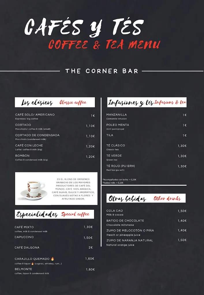 Menu_The Corner Bar Albatera_Albatera_image_1