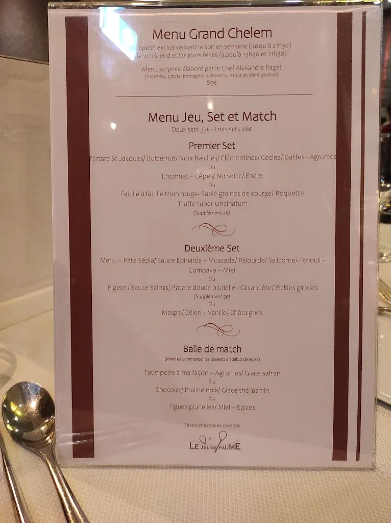 Menu_Le Jeu de Paume_Pau_image_3