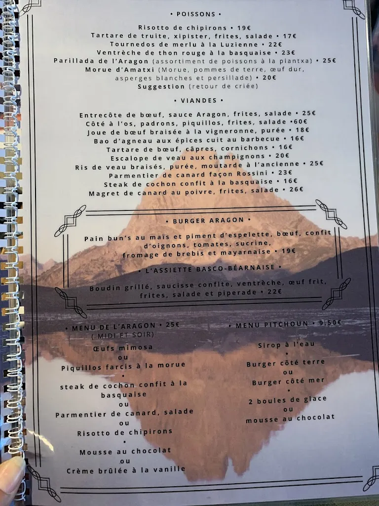 Menu_L' ARAGON_Pau_image_1