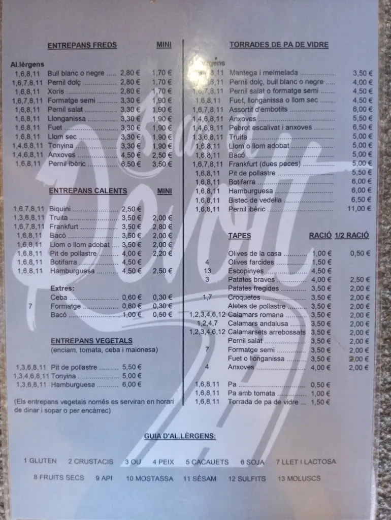 Menu_Bar El Revolt_Sant Jaume de Llierca_immagine_1