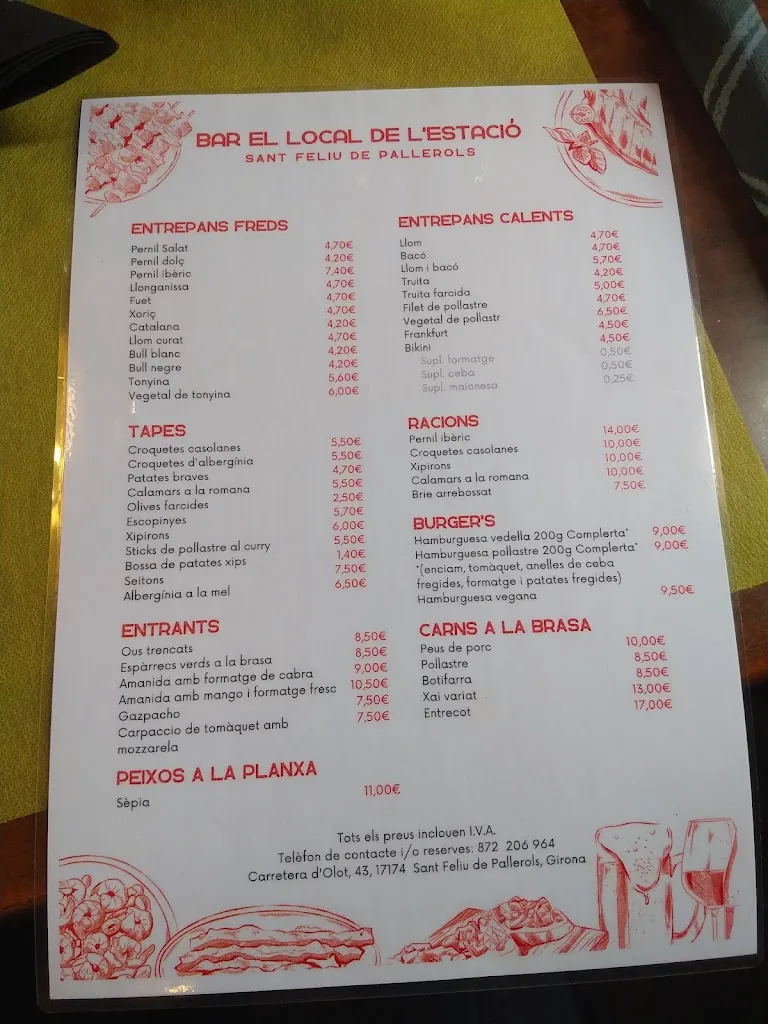Menu_Bar - Oficina de Turisme L'Estació_Sant Feliu de Pallerols_image_1