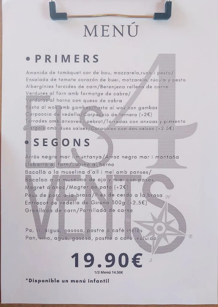 Menu_Restaurant Els 4 Vents_Sant Jordi Desvalls_image_1