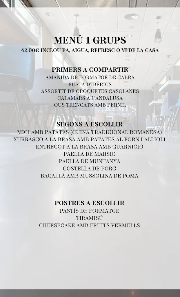 Menu_RAMI’S RESTAURANT_Sant Julià de Ramis_immagine_2
