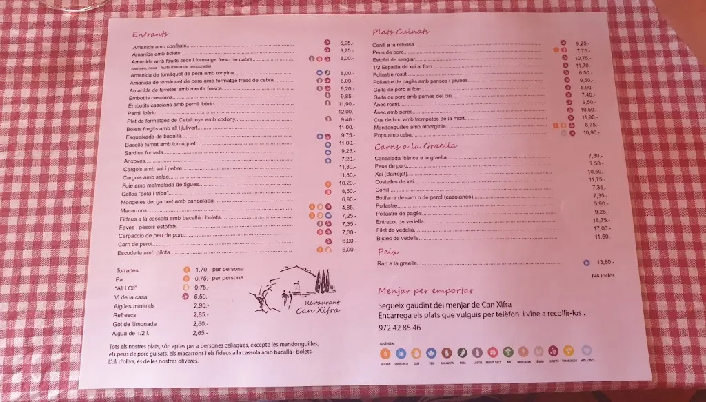 Menu_Can Xifra_Sant Gregori_image_2