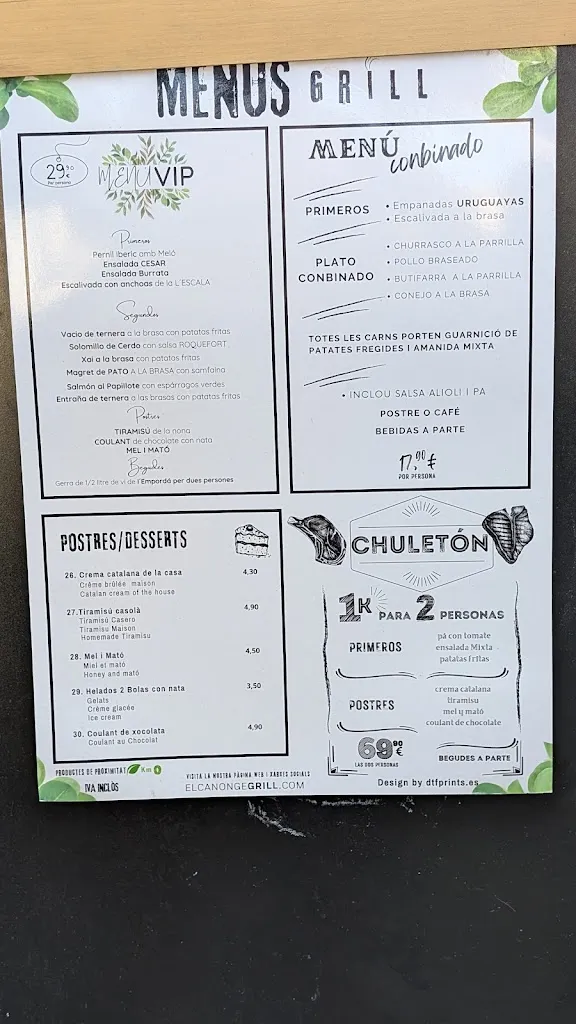 Menu_Restaurant El Canonge_Sant Llorenç de la Muga_image_2