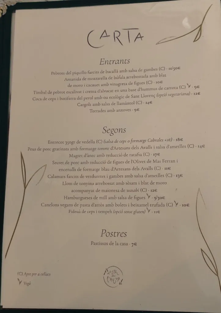 Menu_Hostal de l'Aigua_Sant Llorenç de la Muga_image_2