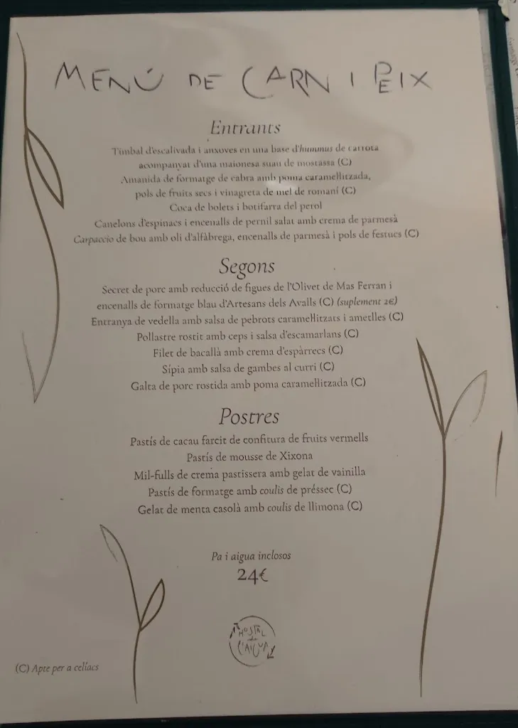 Menu_Hostal de l'Aigua_Sant Llorenç de la Muga_image_3