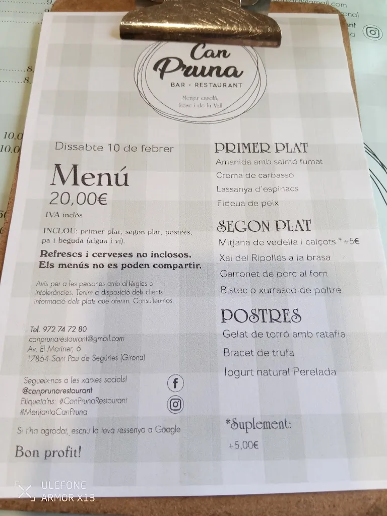 Menu_Restaurant Can Pruna_Sant Pau de Segúries_image_3