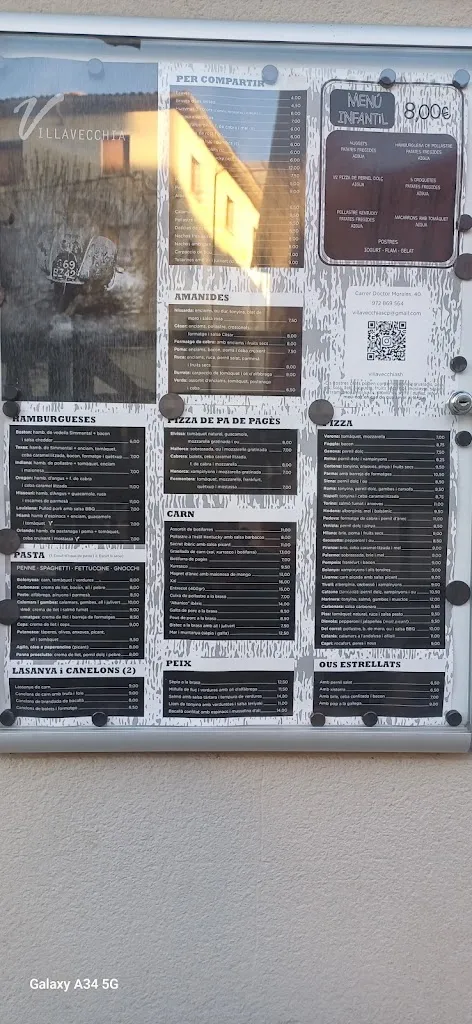 Menu_Vilavecchia Restaurant_Sant Hilari Sacalm_image_1