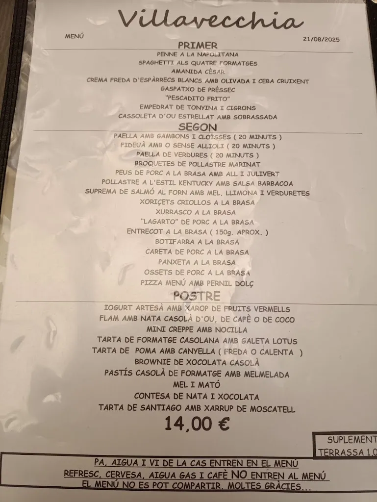 Menu_Vilavecchia Restaurant_Sant Hilari Sacalm_image_3