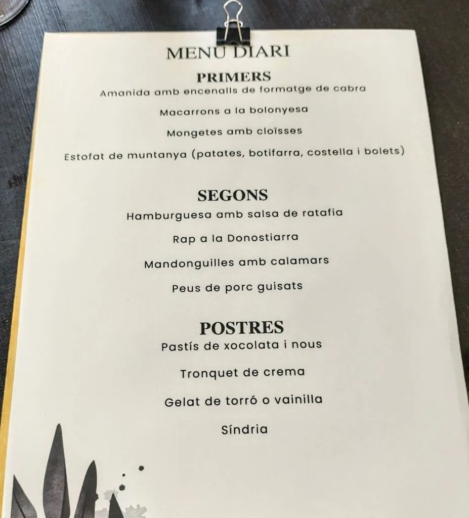 Menu_Restaurant Ca la Marta_Sant Hilari Sacalm_image_1