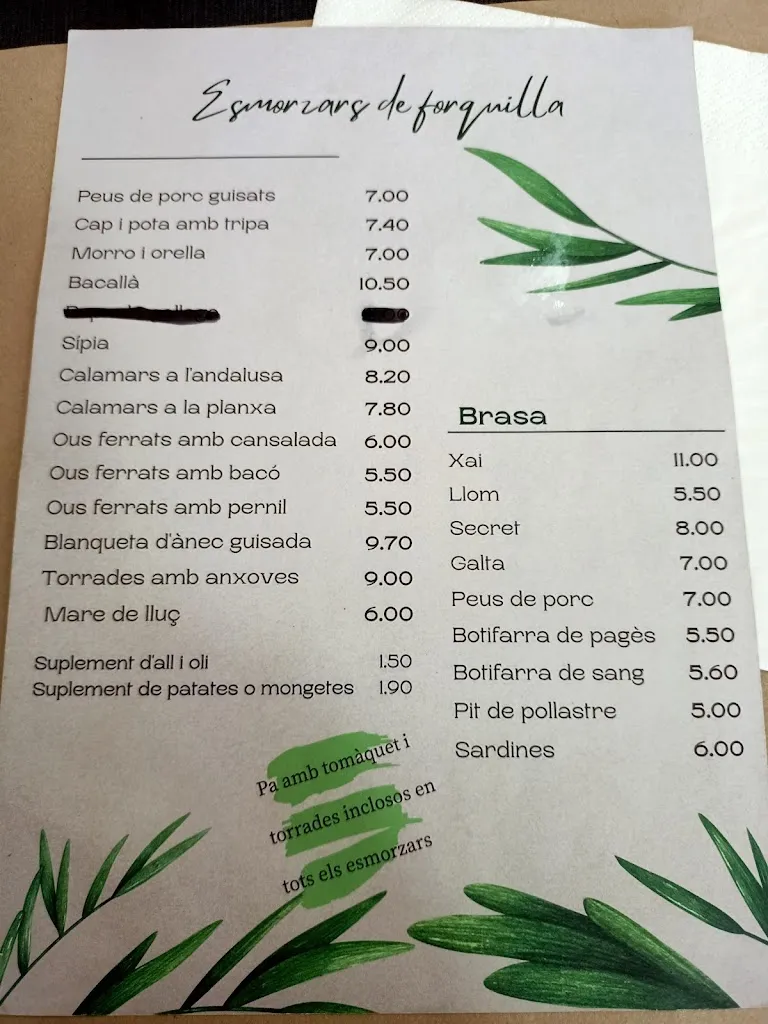 Menu_Restaurant Ca la Marta_Sant Hilari Sacalm_image_2