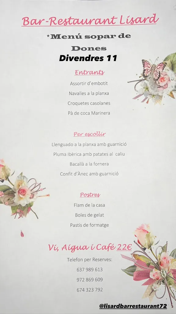 Menu_Restaurant L'Isard_Sant Hilari Sacalm_image_3